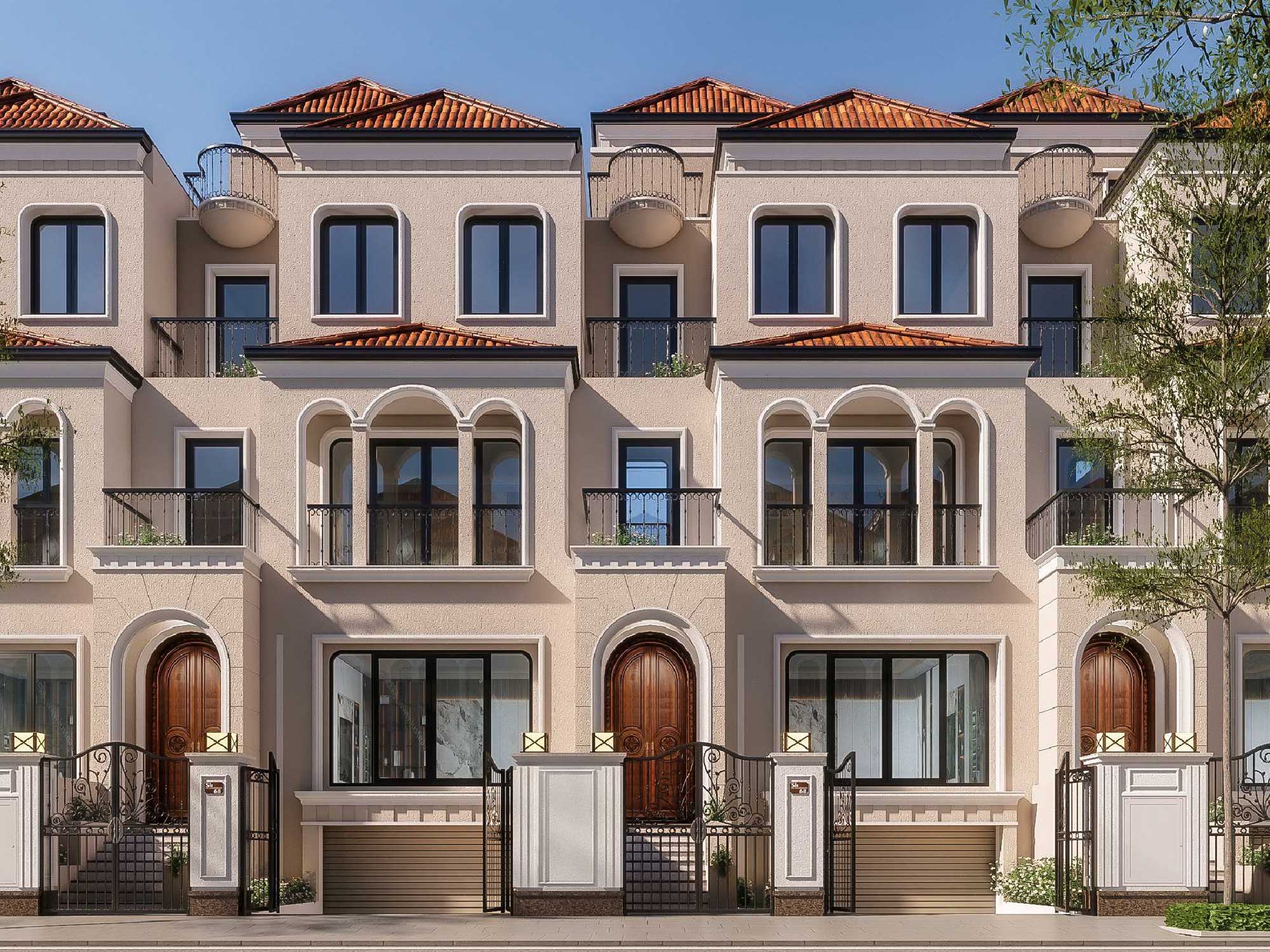 Bán biệt thự liền kề DT: 140m2 hướng Đông - 3 tầng 1 tum một mặt nhìn Sân Golf - Central Park Ciputra