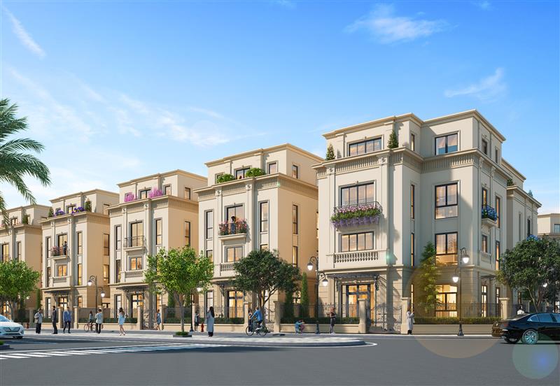 Bán liền kề xẻ khe đường Nhật Nguyệt NN4-XX khu Cát Tường - DT: 62.5m2 hướng Tây Bắc kế trường học Vinhomes Cổ Loa