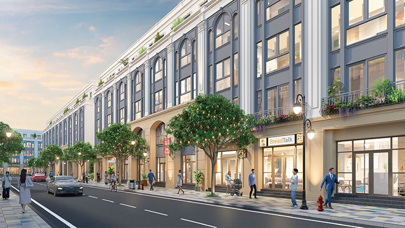 Cần bán liền kề khu Cát Tường đường Nhật Nguyệt 62.5m2 hướng Tây Bắc kế cận Vincom Vinhomes Global Gate Cổ Loa