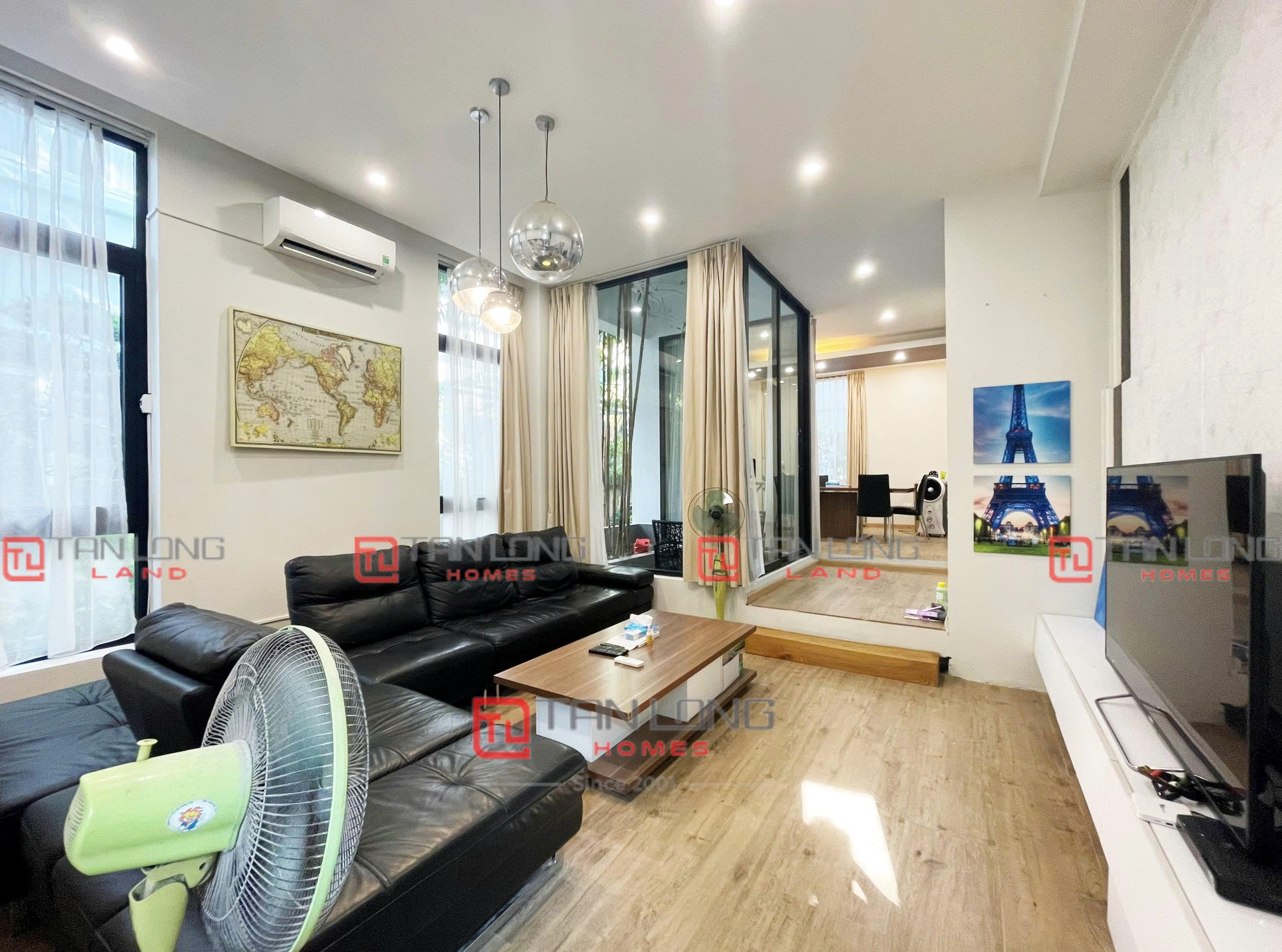 Cho thuê biệt thự song lập khu Anh Đào Vinhomes Riverside - Đầy đủ nội thất - DT: 163m2 giá thuê 36 triệu đồng/tháng